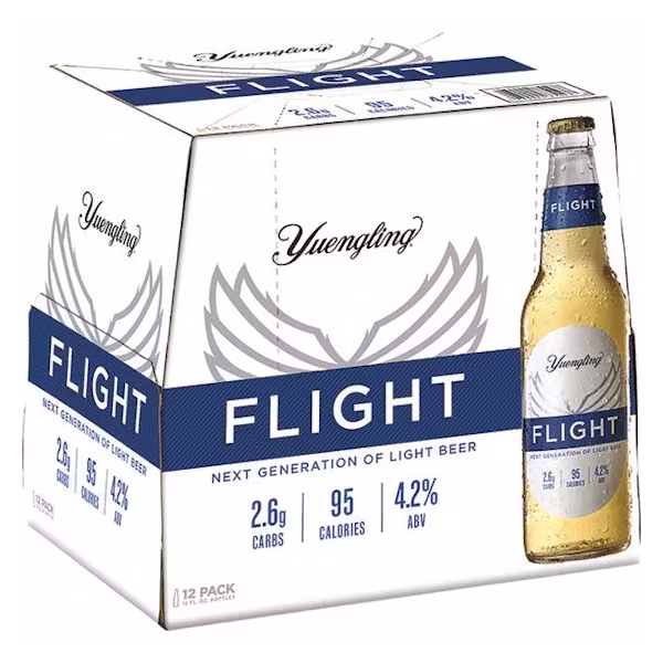 Yuengling Flight Light Beer 12X 12oz Bottle Beer Premium Light Beer Drinkun.com