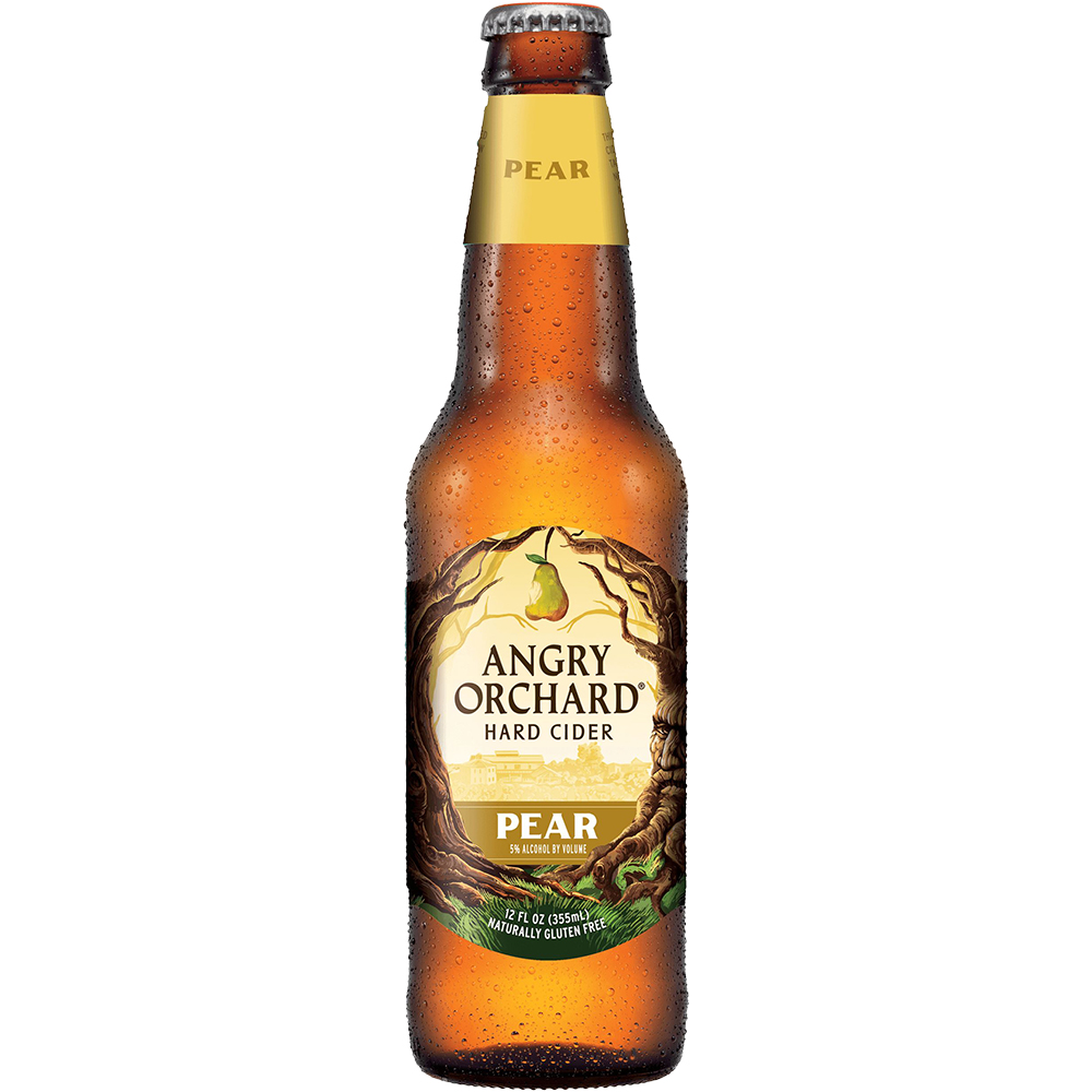 Angry Orchard Pear Hard Cider 12oz Bottle Hard seltzer Hard Cider Drinkun.com