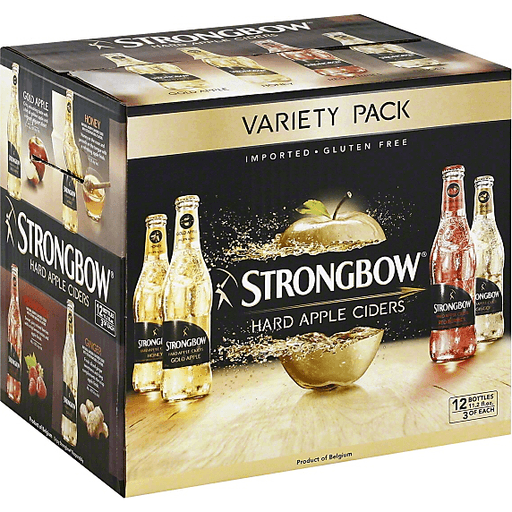 Strongbow Apple Hard Cider Variety Pack 12-Pack 11.2 FL OZ Bottle 12X 11.2oz Bottle Hard seltzer Hard Cider Drinkun.com