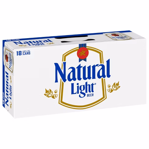 Natural Light 18X 12oz Can Beer Lager Pale Lager Drinkun.com