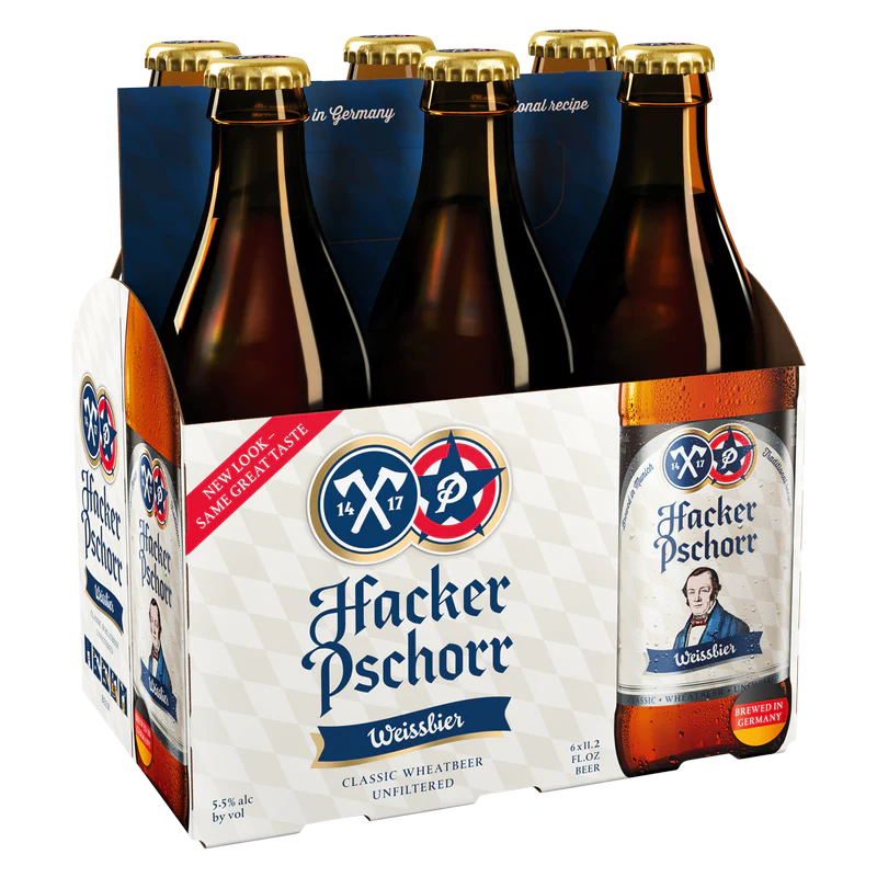 Hacker-Pschorr Weisse 6X 12oz Bottle Beer Imported Beer Drinkun.com
