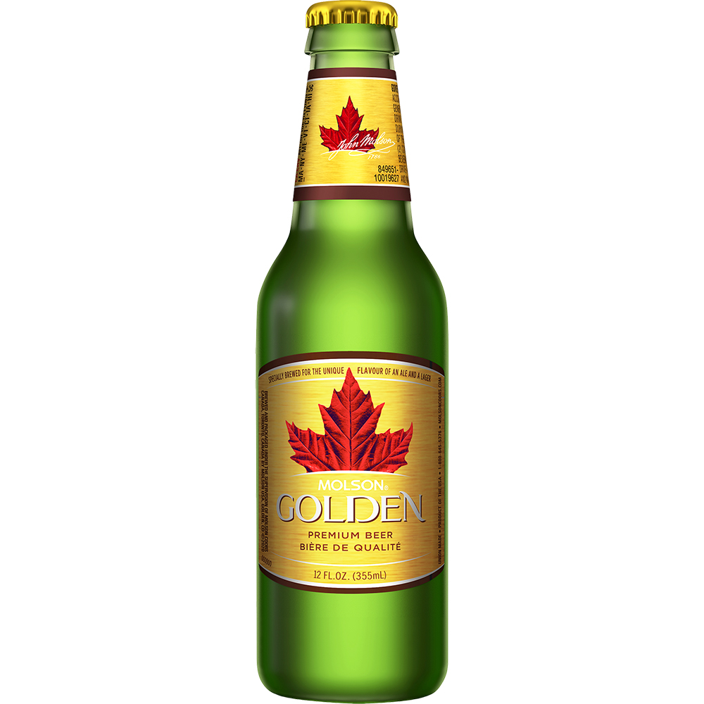 Molson Golden 12oz Bottle Beer Lager Pale Lager Drinkun.com