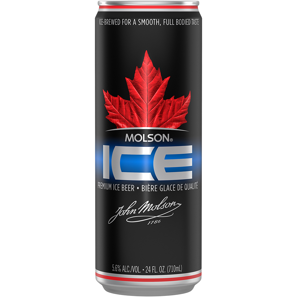 Molson Ice 24oz Can Beer Lager Pale Lager Drinkun.com