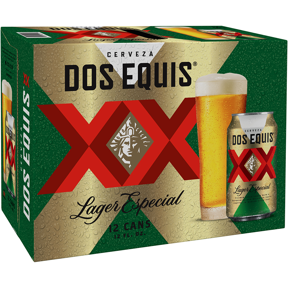 Dos Equis Lager Especial 12X 12oz Can Beer Imported Beer Drinkun.com