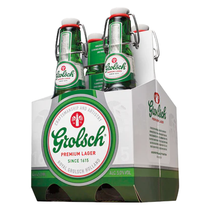 Grolsch Premium Lager 4X 16oz Bottle Beer Lager Drinkun.com