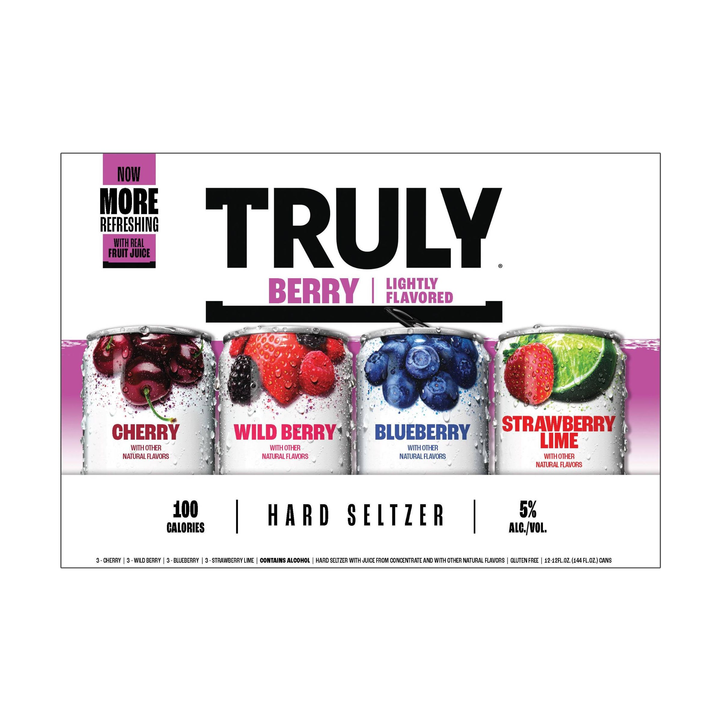 Truly Hard Seltzer Berry Mix Pack 12X 12oz Can Hard seltzer Hard Seltzer Drinkun.com