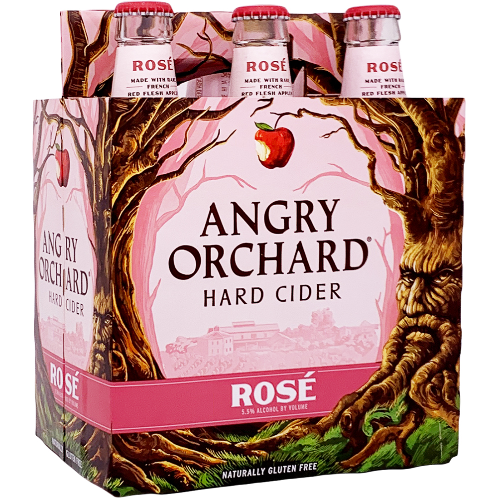Angry Orchard Hard Cider Rose 6X 12oz Bottle Hard seltzer Hard Cider Drinkun.com