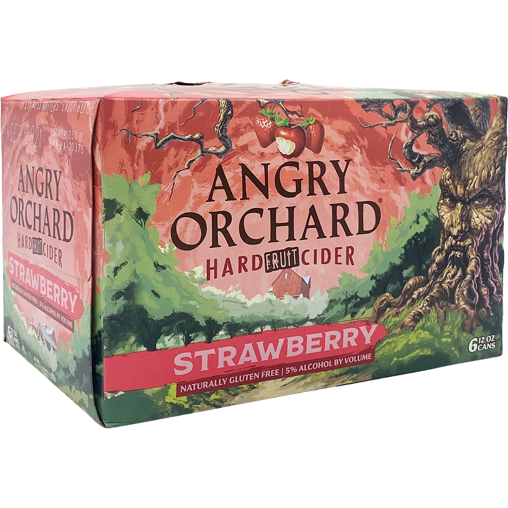 Angry Orchard Hard Fruit Cider Strawberry 6X 12oz Can Hard seltzer Hard Cider Drinkun.com