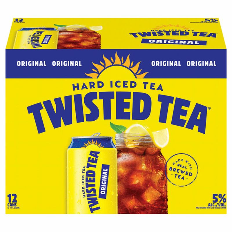 Twisted Tea Original 12X 12oz Can Beer Flavored Malt Beverage Drinkun.com