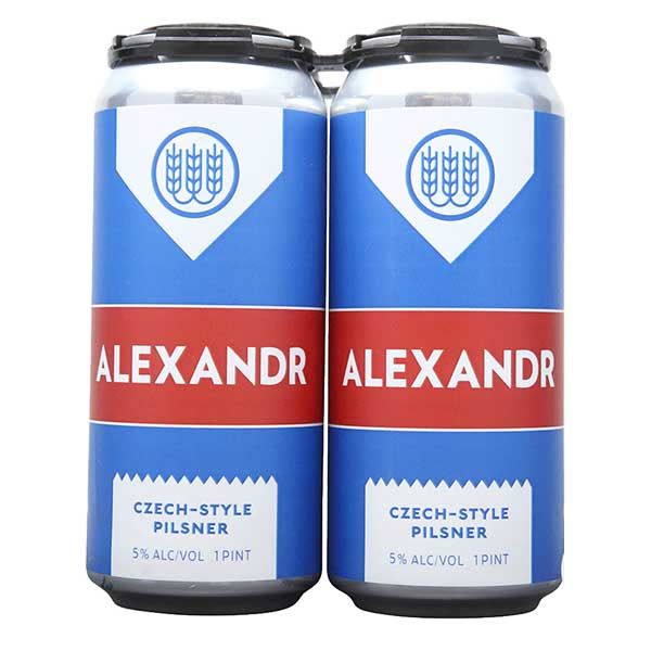 Schilling Alexandr 10* 4X 16oz Cans Beer Lager Pilsner Drinkun.com