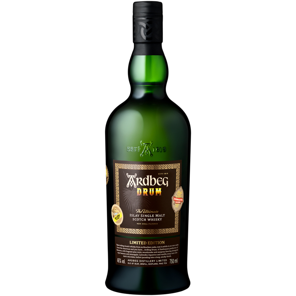 Ardbeg Drum The Ultimate Islay Single Malt Scotch Whisky Limited Edition 750ml Glass_bottle Liquor Scotch Whiskey Drinkun.com