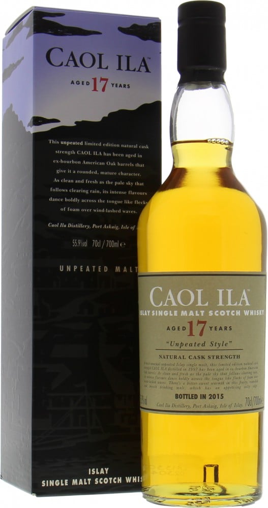 Caol Ila Islay Single Malt Scotch Whisky 17 Year Unpeated Style 750ml Glass_bottle Liquor Scotch Whiskey Drinkun.com