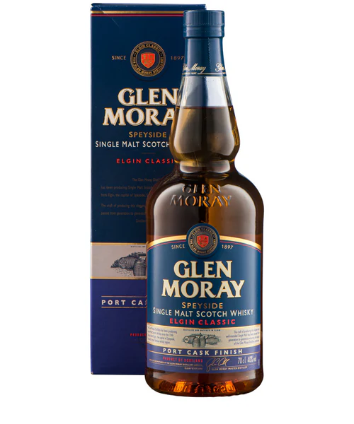 Glen Moray Elgin Classic Speyside Single Malt Scotch Whisky Port Cask Finish 750ml Glass_bottle Liquor Scotch Whiskey Drinkun.com