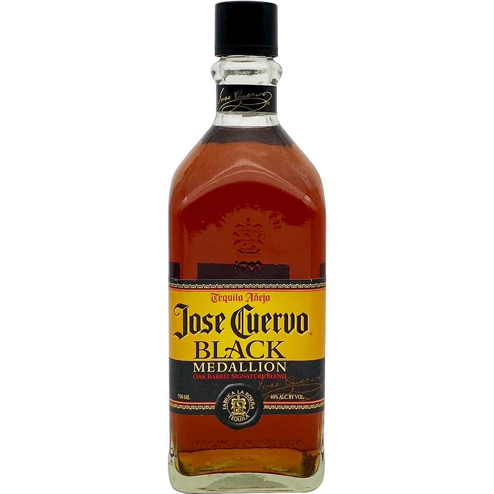 Jose Cuervo Black Medallion Oak Barrel Signature Blend Anejo Tequila 750ml Glass_bottle Liquor Tequila Drinkun.com