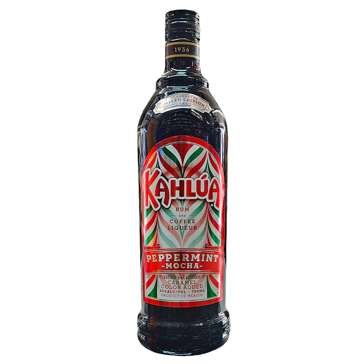 Kahlua Peppermint Mocha Coffee Liqueur 750ml Glass_bottle Liquor Liqueur Drinkun.com
