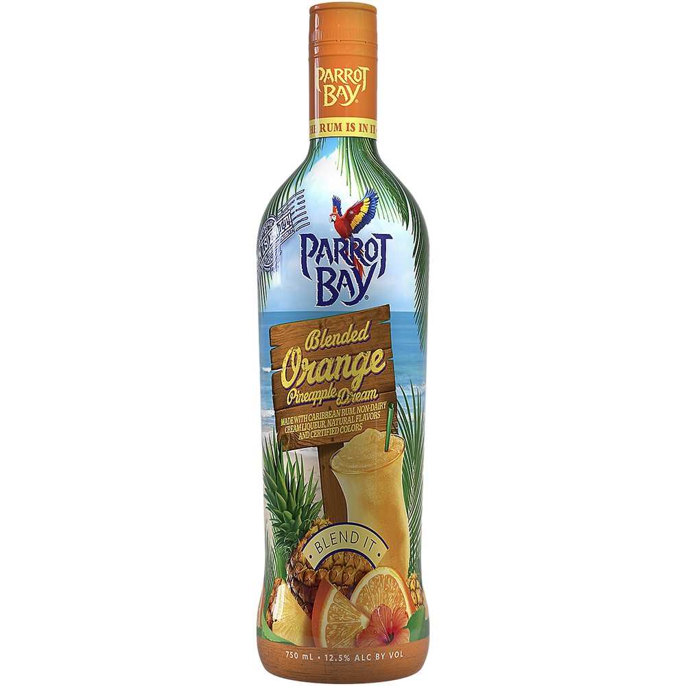 Parrot Bay Blended Orange Pineapple Dream 750ml Glass_bottle Liquor Alcoholic Cocktails Drinkun.com