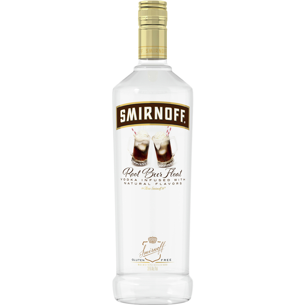 Smirnoff Root Beer Float Vodka 1l Glass_bottle Liquor Vodka - Flavored Drinkun.com