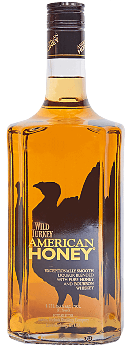 Wild Turkey American Honey Liqueur blended with Pure Honey and Bourbon Whiskey 1.75l Glass_bottle Liquor Liqueur Drinkun.com