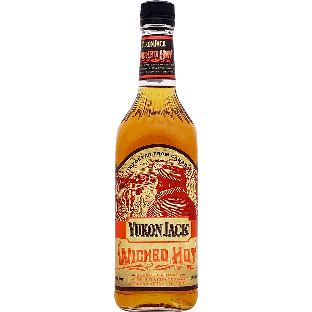 Yukon Jack Wicked Hot Blended Canadian Whiskey 750ml Glass_bottle Liquor Blended Canadian Whiskey Drinkun.com