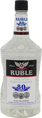 Ruble Vodka 1.75l Plastic_bottle Liquor Vodka Drinkun.com