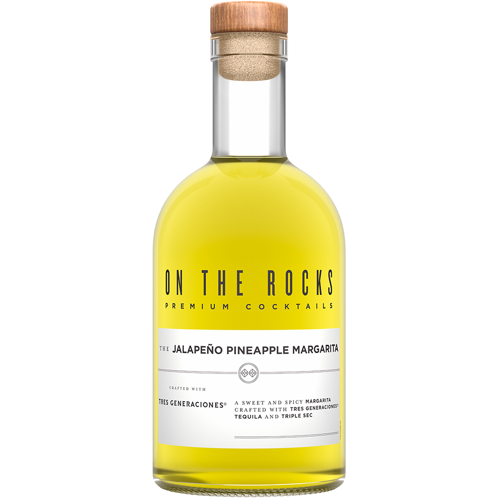 On the Rocks The Jalapeno Margarita crafted with Tres Generaciones 750ml Glass_bottle Liquor Alcoholic Cocktails Drinkun.com