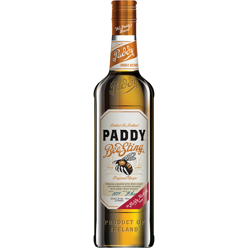Paddy Bee Sting Honey Irish Whiskey 750ml Glass_bottle Liquor Irish Whiskey Drinkun.com
