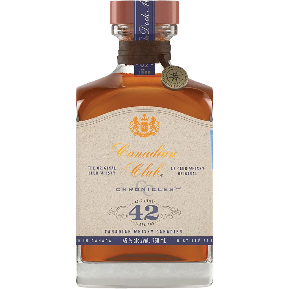 Canadian Club Chronicles Canadian Whisky 42 Year 750ml Glass_bottle Liquor Canadian Whiskey Drinkun.com