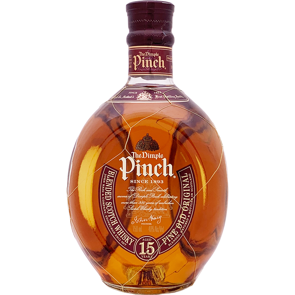 The Dimple Pinch Fine Original DeLuxe Blended Scotch Whisky 15 Year 750ml Glass_bottle Liquor Blended Scotch Whiskey Drinkun.com