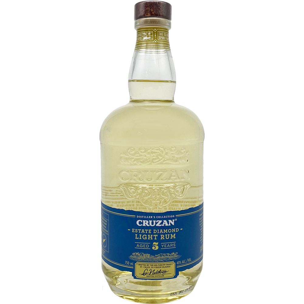 Cruzan Estate Diamond Light Rum 750ml Glass_bottle Liquor Rum Drinkun.com