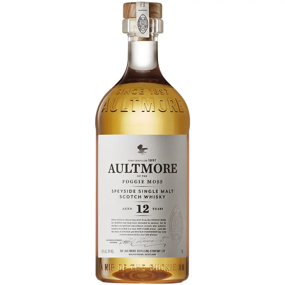 Aultmore of the Foggie Moss Speyside Single Malt Scotch Whisky 12 Year 750ml Glass_bottle Liquor Scotch Whiskey Drinkun.com