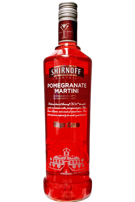 Smirnoff Cocktails Pomegranate Martini 1.75l Plastic_bottle Liquor Alcoholic Cocktails Drinkun.com