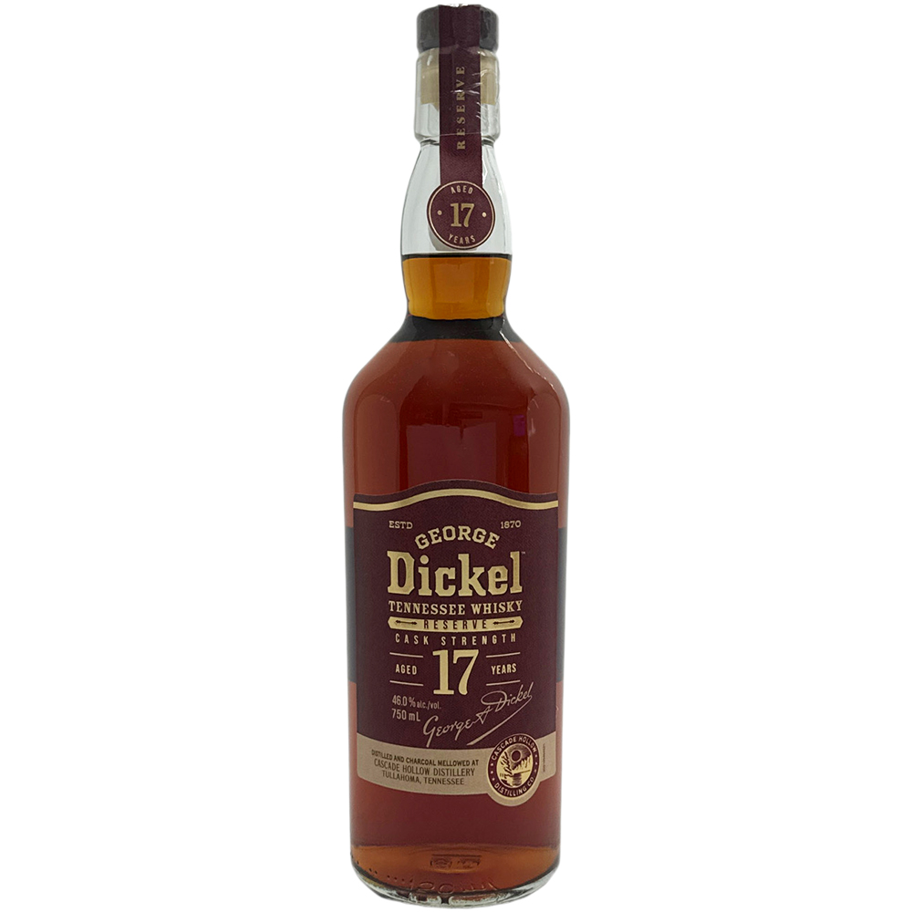 George Dickel Tennessee Whisky Reserve Cask Strength 17 Year 750ml Glass_bottle Liquor Tennessee Whiskey Drinkun.com