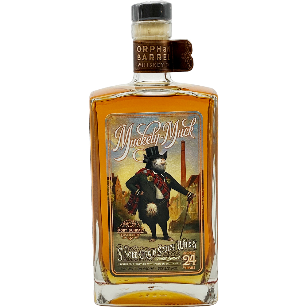 Muckety-Muck Single Grain Scotch Whisky 24 Year 750ml Glass_bottle Liquor Scotch Whiskey Drinkun.com