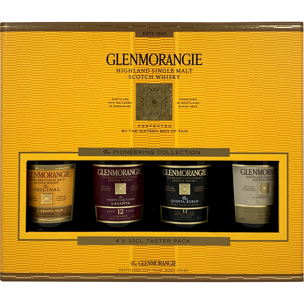 Glenmorangie Highland Single Malt Scotch Whisky Taster Pack 4 Pack 400ml Box Liquor Scotch Whiskey Drinkun.com