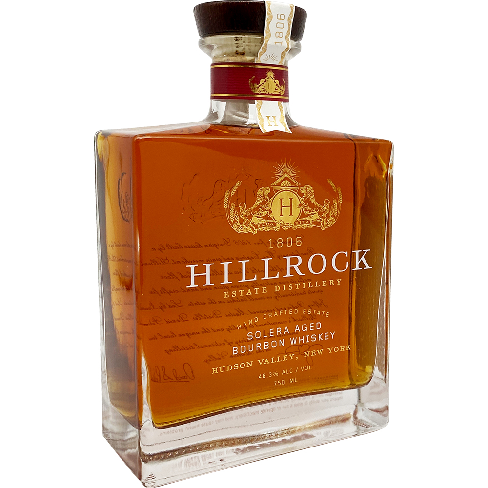 Hillrock Estate Distillery Solera Aged Bourbon Whiskey 750ml Glass_bottle Liquor Bourbon Whiskey Drinkun.com
