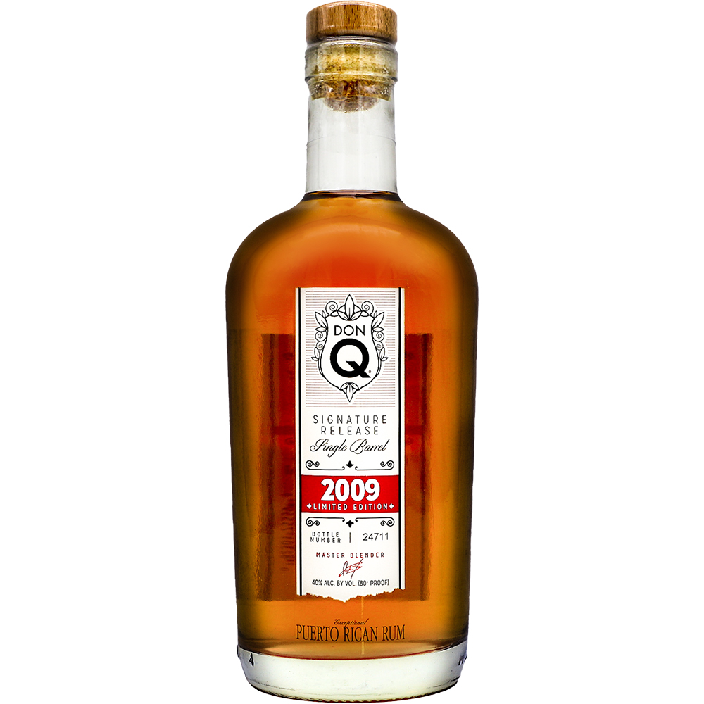 Don Q Signature Release Single Barrel Rum 2009 750ml Glass_bottle Liquor Rum Drinkun.com