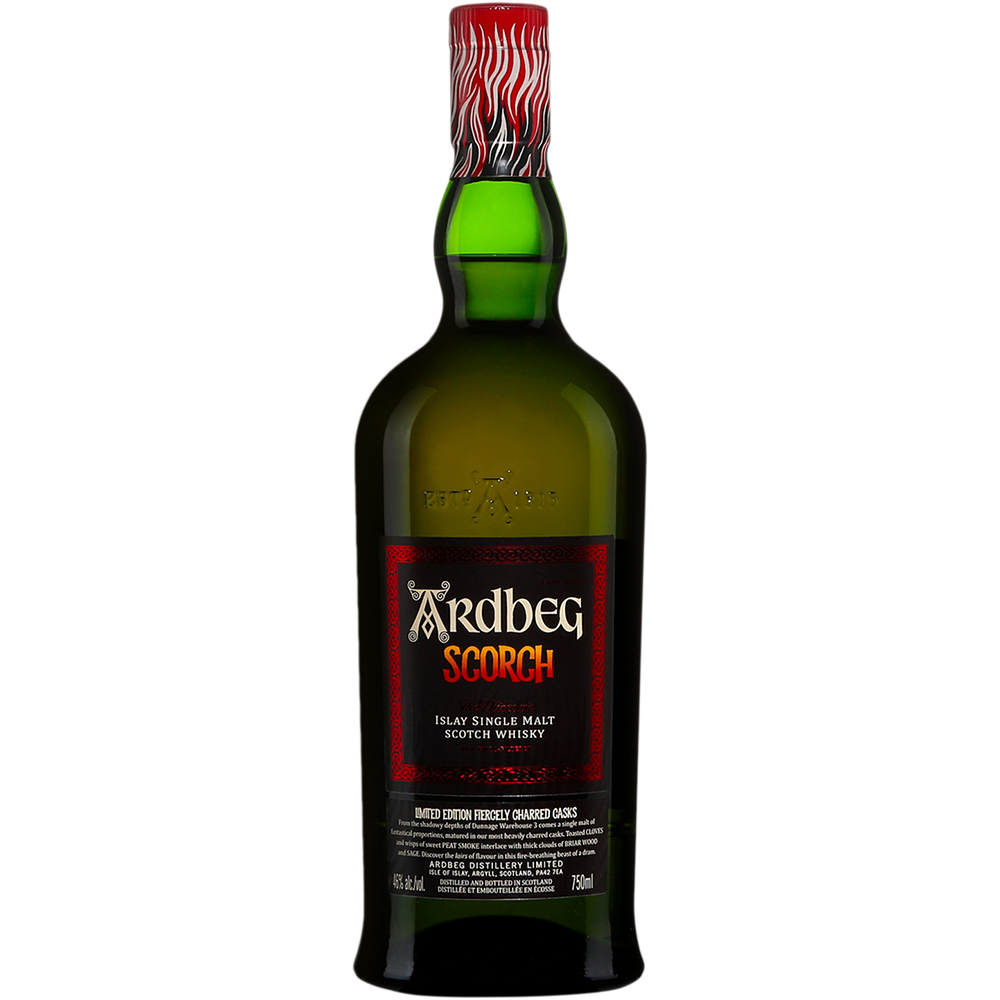 Ardbeg Scorch The Ultimate Islay Single Malt Scotch Whisky Limited Edition Fiercely Charred Casks 750ml Glass_bottle Liquor Scotch Whiskey Drinkun.com