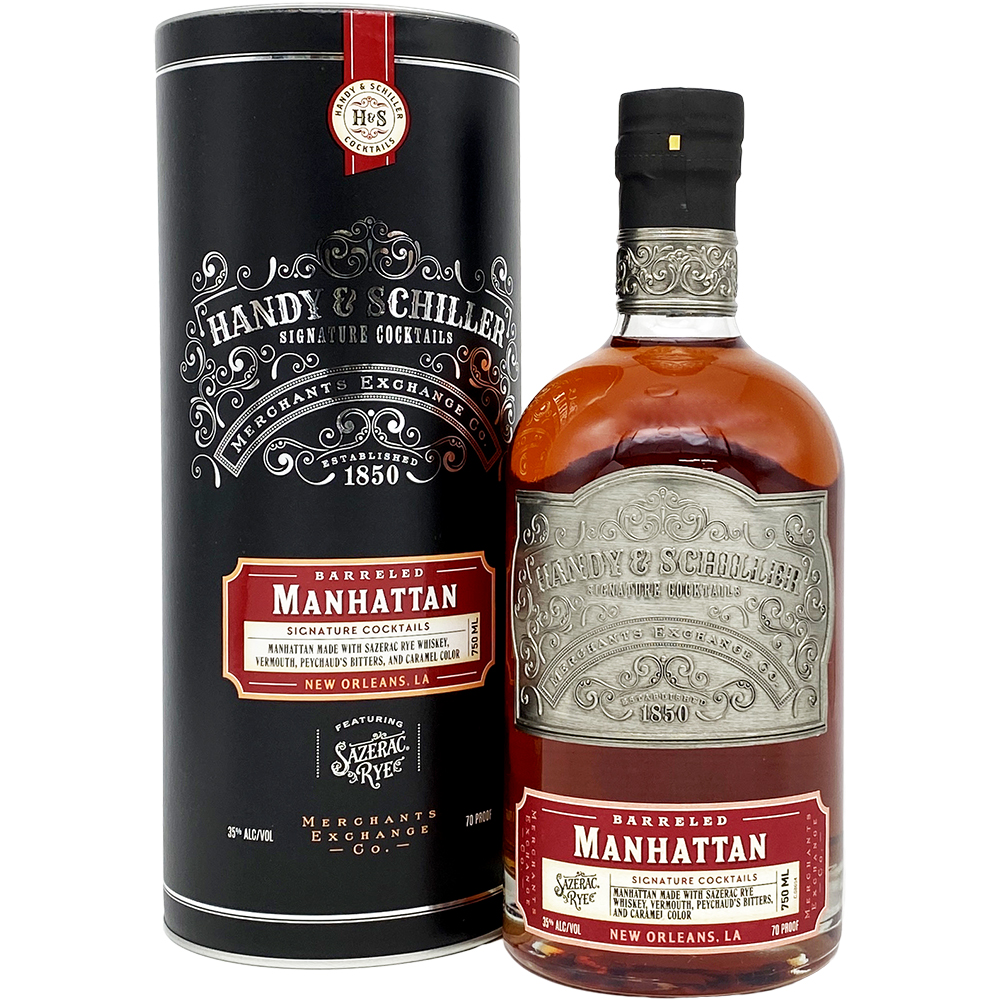 Handy & Scholler Barrelled Manhattan Signature Cocktails 750ml Glass_bottle Liquor Alcoholic Cocktails Drinkun.com