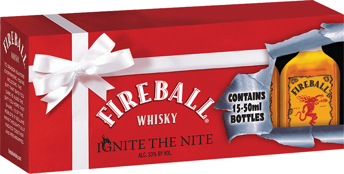 Fireball Cinnamon Whisky - 15 Pack 750ml Plastic_bottle Liquor Canadian Whiskey - Flavored Drinkun.com