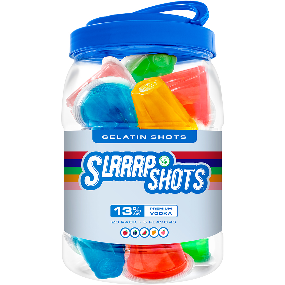 SLRRRP Alcohol-Infused Gelatin Shots - O.G. Variety 20X 50ml Counts Liquor Ready-to-Drink Shots Ready-to-Drink Drinkun.com