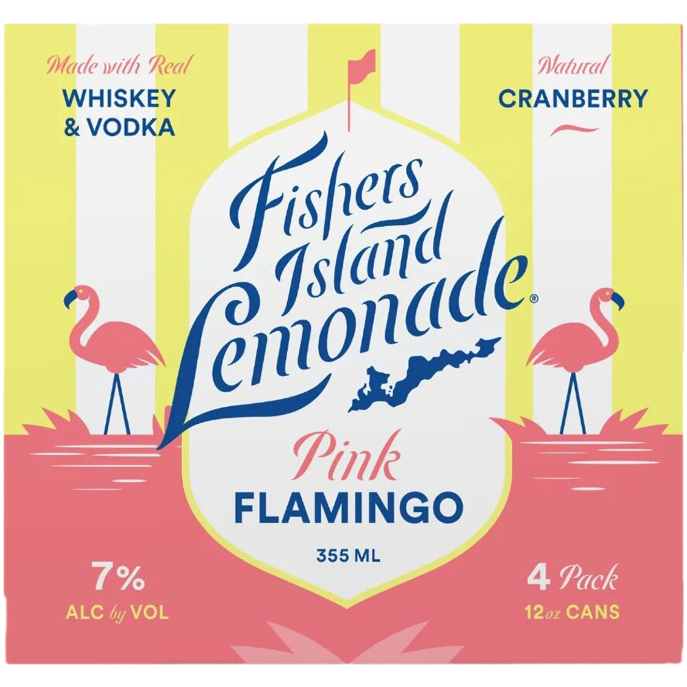 Fishers Island Pink Flamingo 4X 355ml Cans Liquor Ready-to-Drink Drinkun.com
