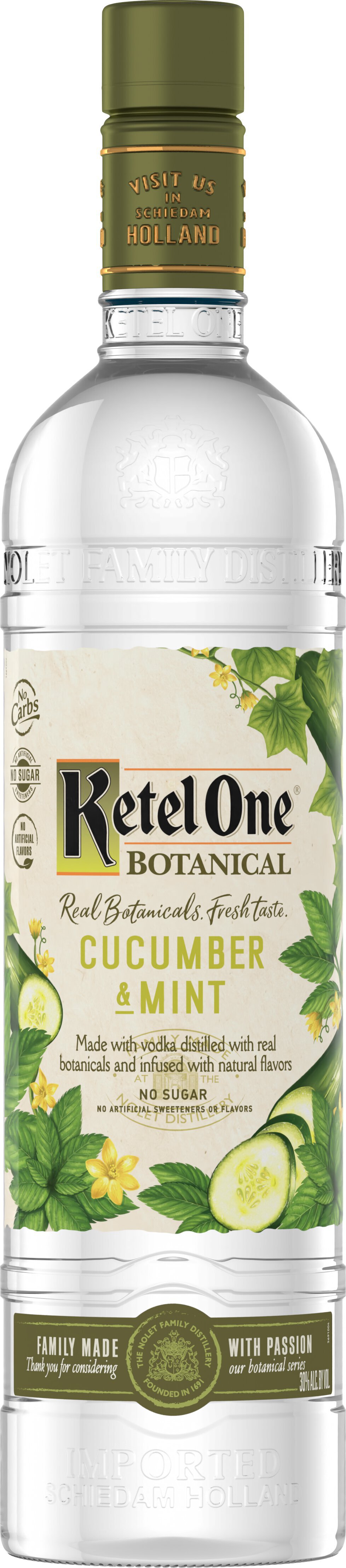 Ketel One Botanical Cucumber and Mint 750ml Bottle Liquor Vodka Flavored Vodka Drinkun.com