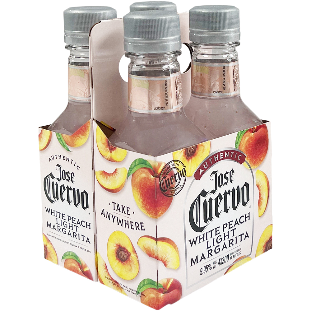 Jose Cuervo Light Margarita White Peach 4X 200ml Bottles Liquor Ready-to-Drink Margarita Ready-to-Drink Drinkun.com