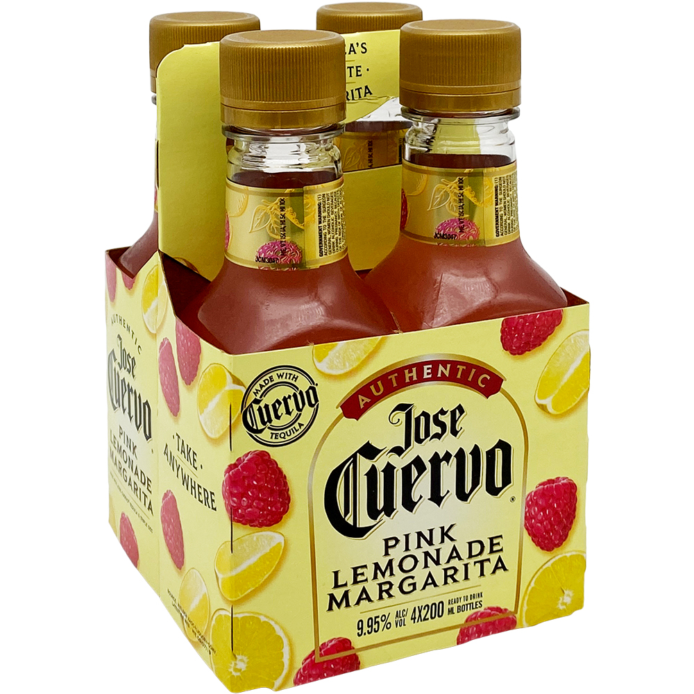 Jose Cuervo Authentic Margarita Pink Lemonade 4X 200ml Bottles Liquor Ready-to-Drink Margarita Ready-to-Drink Drinkun.com