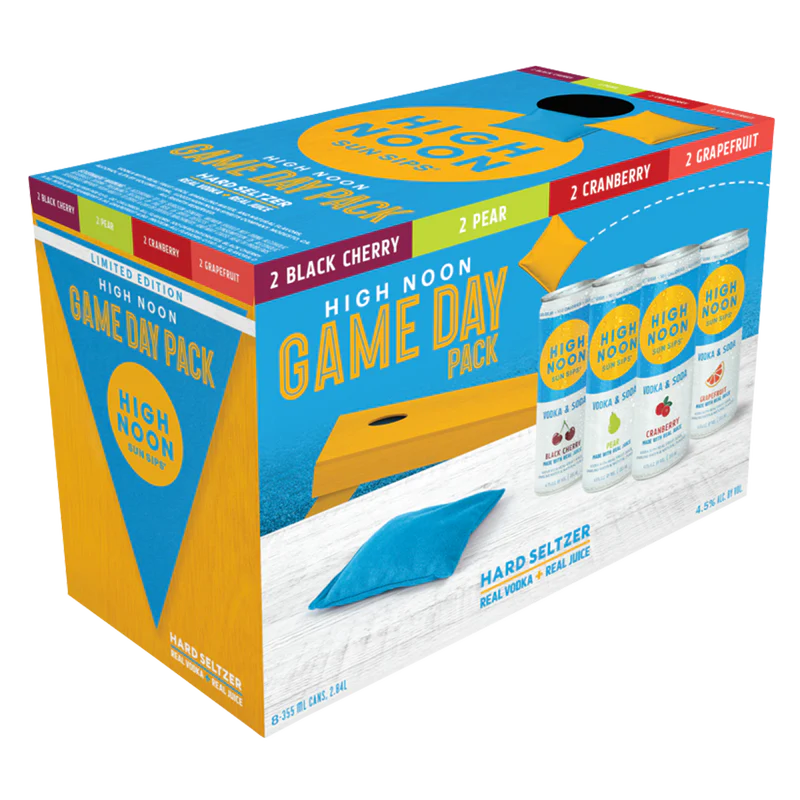 High Noon Game Day Variety Pack Vodka Hard Seltzer 8X 12oz Cans Hard seltzer Hard Seltzer Drinkun.com