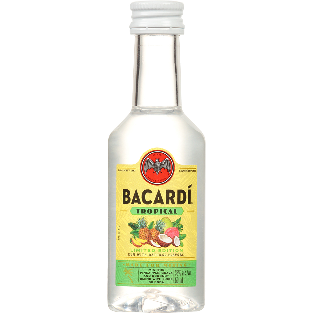 BACARDÍ Tropical Flavored Rum 50ml Bottle Liquor Rum White Rum Drinkun.com