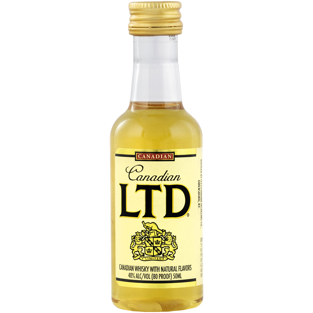 Canadian LTD Canadian Whisky 12X 50ml Bottles Liquor Whiskey Canadian Whisky Drinkun.com