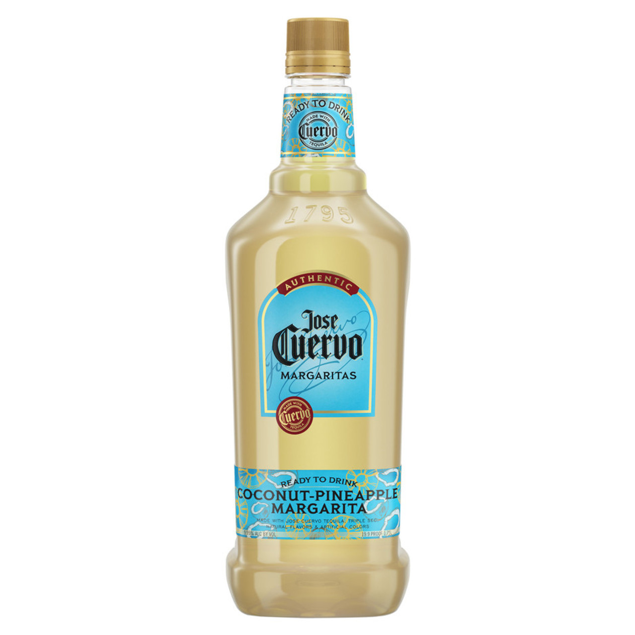 Jose Cuervo Authentic Coconut Pineapple Margarita 1.75l Bottle Liquor Ready-to-Drink Ready-to-Drink Drinkun.com