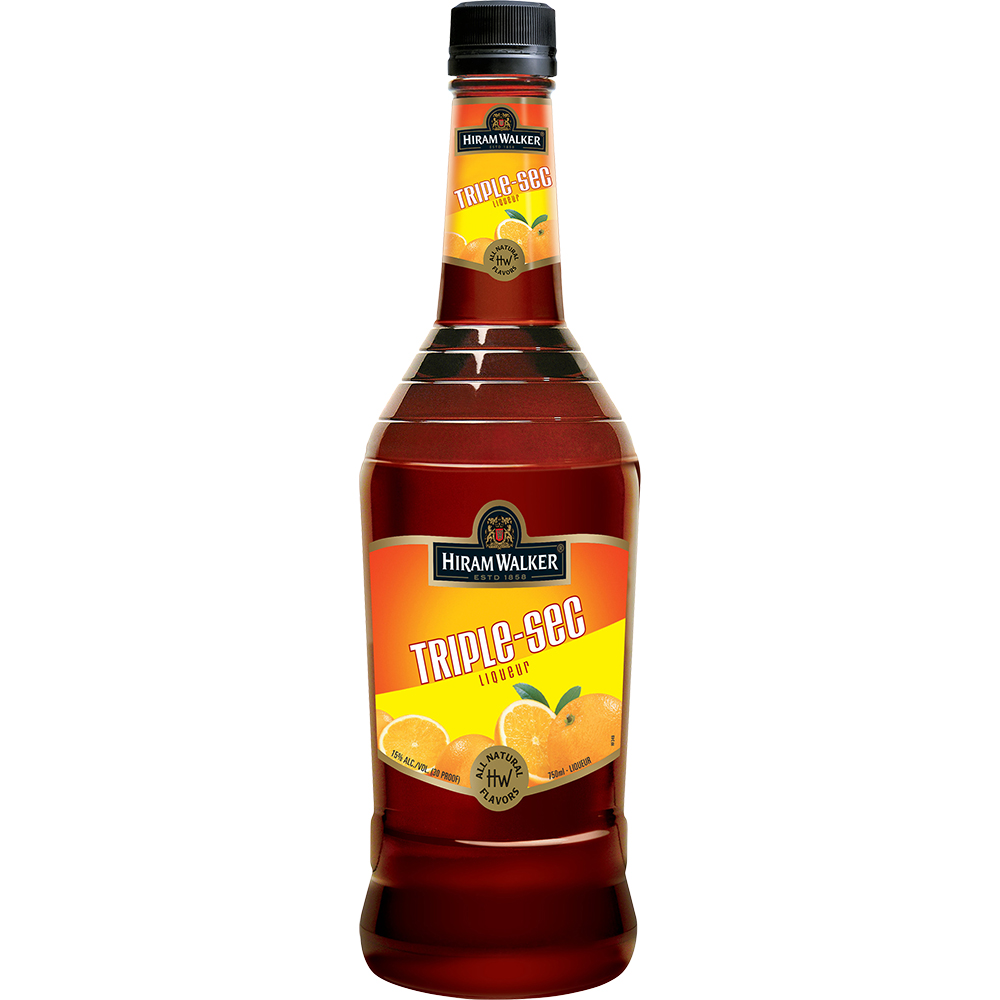 Hiram Walker Triple Sec 30 Proof 750ml Bottle Liquor Liqueur, Cordials, & Schnapps Citrus & Triple Sec Liqueur Drinkun.com