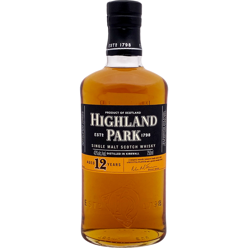 Highland Park 12 Year Old Single Malt Scotch Whisky 750ml Bottle Liquor Whiskey Scotch Whisky Drinkun.com